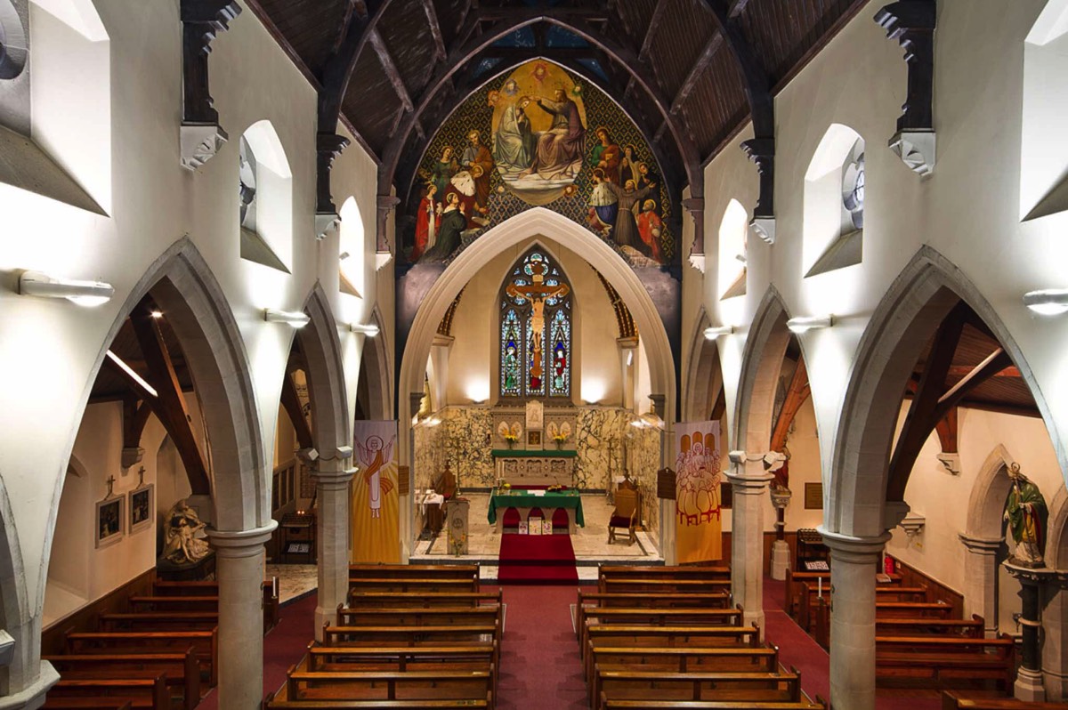Church centre from choir loft