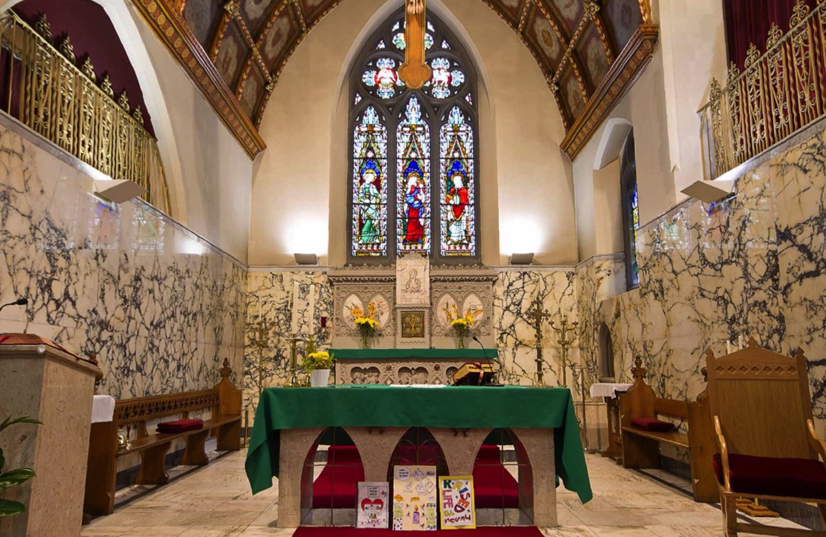 Altar area